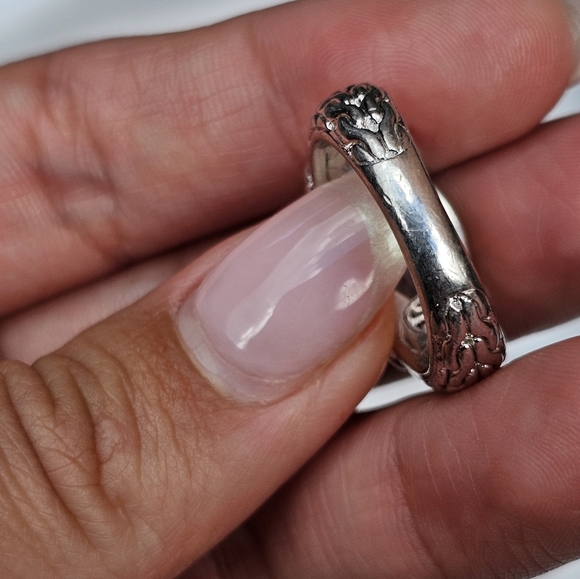 John Hardy Topaz Diamond Halo Ring - Picture 5 of 7